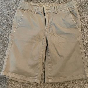 Khaki and navy blue skirts. Khaki navy blue shorts